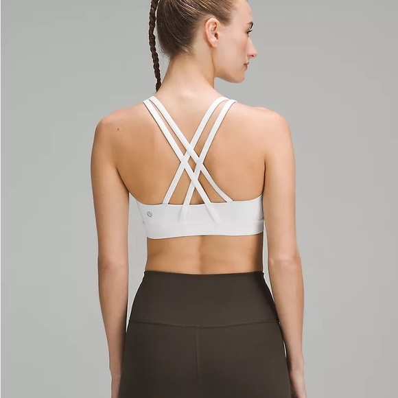 Lululemon Energy Bra, White Sports Bra, Size 4 - Picture 2 of 5